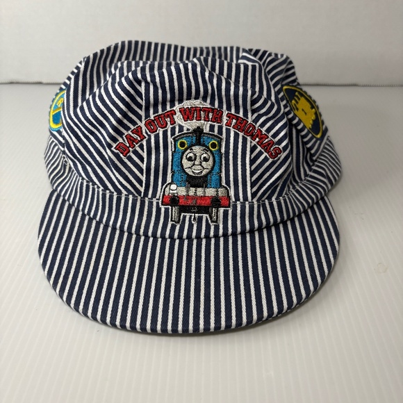Day Out With Thomas Train Engine Youth Striped Conductor Hat 2015 - Picture 1 of 8